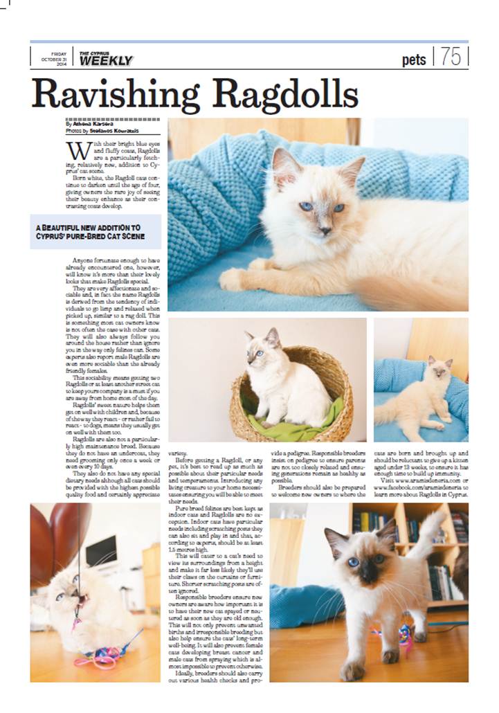 Cyprus Weekly article in jpeg
